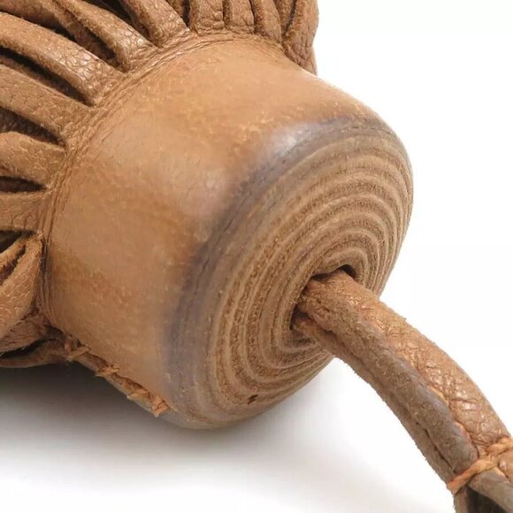 Auth HERMES Carmen Key Ring Holder Brown/Silver Leather/Metal - e60125a - Picture 6 of 9